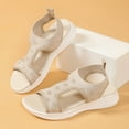 thumbnail image 4 of Viluyesy Women's Comfort Sandals, Soft Sole Mesh Breathable Summer Causal 2025 Causal Walking Wedge Shoes Beige 6, 4 of 9