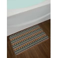 thumbnail image 2 of Geometric Bath Mat, Retro Eighties Design Vibrant Color Scheme Geometrical Lines Half Circles Vintage, Plush Bathroom Decor Mat with Non Slip Backing, 29.5" X 17.5", Multicolor, by Ambesonne, 2 of 2