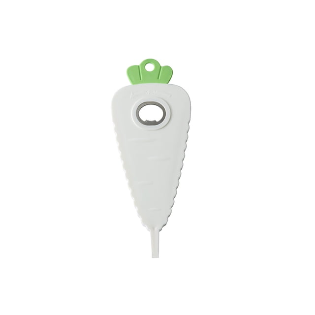 Yuarrent Abridor de tarros de comida para encurtidos, para acampar, senderismo, viajar, abridores de botellas de bebidas multifuncionales, Cocina y Comedor Blanco