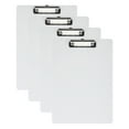 thumbnail image 1 of Uxcell 8.86 x 12.4 Inch Clipboard Vertical, 4 Pack A4 PP Plastic Office Clipboards Low Profile Clip, Blanco, 1 of 6