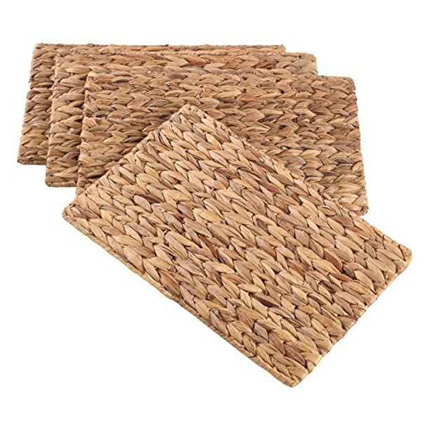 SARO LIFESTYLE 100 Seagrass Woven Placemat (Set of 4)