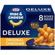 Kraft Deluxe Original Cheddar Macaroni and Cheese Dinner, 14 Ounce (Pack of 8)