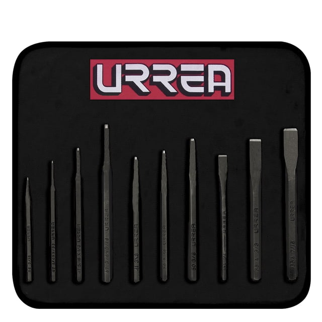 Juego de punzones y cinceles Urrea 10 piezas