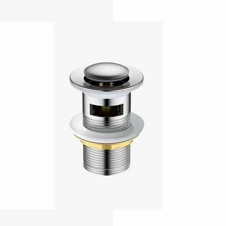 

Sewer Waste Button Push Pop Up Basin Drain Device Bath Stopper Sink Strainer Basin Sink Tap 1