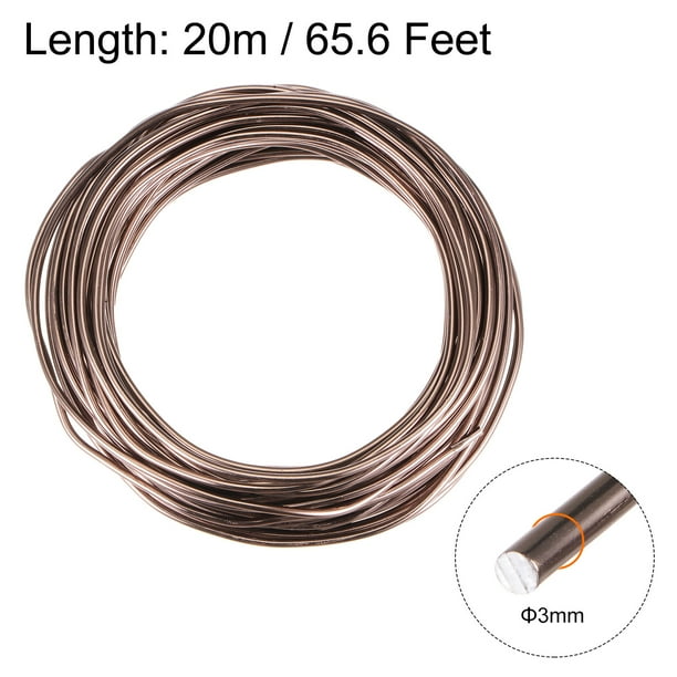 Alambre de Entrenamiento para Bonsai Unique Bargains 3mm 66 Pies aluminio  Anodizado marrn | Walmart en lnea