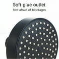 thumbnail image 5 of HIBIBUD Adjustable Rainfall Shower Head 4 inch Thickened High Pressure with Rubber Jets Black, 5 of 7