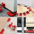 thumbnail image 3 of Kit para mover muebles pesados sin esfuerzo Laklulu, ruedas resistentes, mueve muebles pesados, con 1 barra de elevación y 4 ruedas móviles para levantar y mover muebles, carga máxima de 150 000, 3 of 6