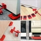 thumbnail image 3 of Kit para mover muebles pesados sin esfuerzo Laklulu, ruedas resistentes, mueve muebles pesados, con 1 barra de elevación y 4 ruedas móviles para levantar y mover muebles, carga máxima de 150 000, 3 of 6