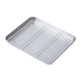 thumbnail image 1 of Ensemble de Plaques et Grilles de Cuisson Plaque de Cuisson en Acier Inoxydable Plaque de Cuisson de Chef avec Grille Métallique Ensemble, 1 of 7