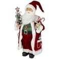 thumbnail image 4 of Northlight Candy Cane Santa Claus Christmas Figure - 18" - Red and White, 4 of 6