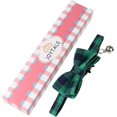 thumbnail image 3 of Breakaway Cat Collar with Bow Tie and Bell, Cute Plaid Patterns, 1 or 2 Pack Kitty Safety Collars, 3 of 5