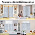 thumbnail image 5 of Light Blue Botanical Kitchen Curtains Window Panels, Pastoral Elegant Spring Floral Insulated Window Treatment Curtain, Grommet Curtains for Bedroom/Living Room/Bathroom, 2 Piece 42"Wx84"L, 5 of 8