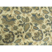 Belle Maison Monique Linen Upholstery Drapery Fabric Eucalyptus Floral MM39