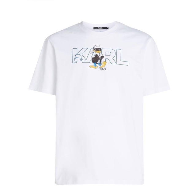 Camiseta De Algodón Karl Lagerfeld x Disney logo print Manga Corta