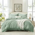 thumbnail image 5 of Andency Full Size Comforter Set Sage Green - 7 Pieces Bed in a Bag Boho Tassel Soft Lightweight Bedding Comforter Sets - Machine Washable Bed Set with Comforter, Sheets, Pillowcases & Shams, 5 of 8