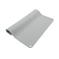 thumbnail image 2 of Tapete de silicona impermeable para comida de mascotas, tapete para beber, toallita para limpiar, tapete para cuenco de agua para perros con borde Gris claro, 2 of 9