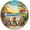 Sign 1, variant on CAEJCCL Beach Chair Metal Tin Sign Vintage Summer Round Sign Wall Decor for Home Yard Entryway Office Cafe 8 Inch