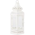 thumbnail image 1 of Gifts & Decor Medium Size Victorian White Candle Lantern Candleholder, 1 of 7