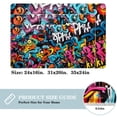 thumbnail image 2 of Graffiti Polyester Non-Slip Machine Washable Bath Rugs Door Rugs Floor Mat, 2 of 6