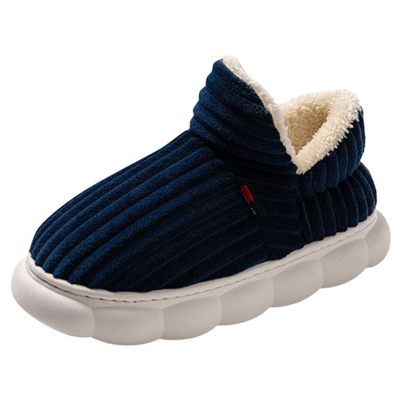 YLYL Men Women Cloud Slipper Booties Fuzzy Warm Plush Thick-Soled Winter House Slides