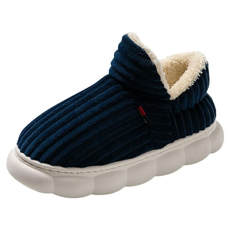 

Women Slippers Autumn And Winter New Pattern Fashion Couple Style Solid Color Thick Sole Thickened Warm Comfortable Shoes