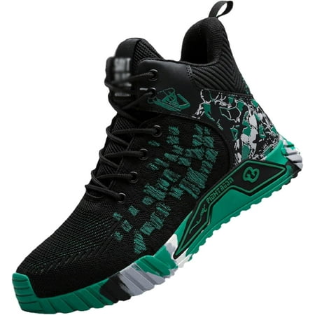 Steel Toe Shoes for Men Lightweight Indestructible Safety Protective Shoes Comfortable Breathable Work Sneakers