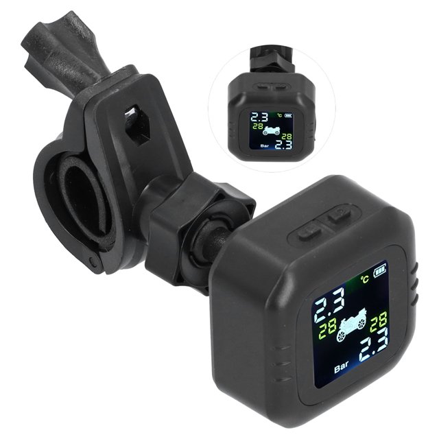 Sistema de monitoreo de presión de neumáticos TPMS para motocicleta Sensor de presión de neumáticos USB TPMS Sensor de temperatura de neumáticos Monitoreo digital de neumáticos LHCER Descripción de la referencia