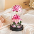 thumbnail image 2 of Forever Preserved Rose Flower Birthday Valentine's Day Gifts for Women Light Up Rose Flowers in Glass Dome for Her,Wife,Thanksgiving,Anniversary, 2 of 5
