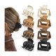 thumbnail image 1 of wonima44 Hair Claw Clips Set, 8 Pack, Double Row Teeth and Classic Rectangle, Matte Finish, 1.6 Inch, Non-Slip Hair Accessories for Women, 1 of 1