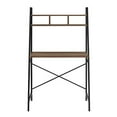 thumbnail image 4 of Walker Edison Industrial Wood and Metal X-Back Ladder Desk Home Office Workstation 56 Inch, Rustic Oak, 4 of 5