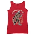 thumbnail image 5 of American Legend Bigfoot Women's Tank Top Patriotic Funny Sasquatch Fan 4 July USA Flag Beer BBQ Tailgate Party, 5 of 7