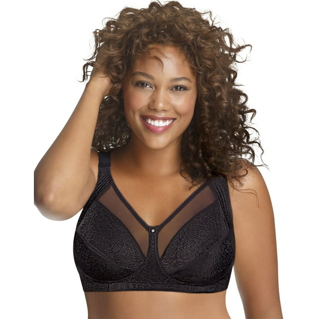 Just My Size Soutien-gorge Sans Fil pour Femme 44D, Noir