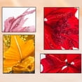 thumbnail image 4 of NAMZI 6pcs Silk Poinsettias Artificial Christmas Flowers Glitter Poinsettia Christmas Tree Ornaments Artificial Wedding Christmas Tree Flower Wreath Decorations Picks White, 4 of 4