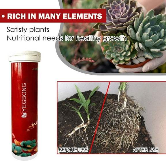 Plant Food Spikes, Slow Release Fertilizer Tablets for All Potted Plants, Indoor Outdoor Vegetable Garden, Universal Nutrient Plant Food for Fruits, Flowers, Succulents, Promotes Healthy Growth