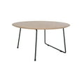 thumbnail image 3 of Leisuremod PTRBL-31NW Pemborke Mid Century Modern Round Coffee Table with Wood Top & Powder Coated Iron Frame for Living Room & Bedroom, Natural Wood, 3 of 14