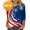 AC-Blue, variant on Womens T-Shirts Plus Size Comfortable Memorial 3/4 Sleeve Tee American Flag Graphic Summer Casual Crew Neck Tee Top Red XXL