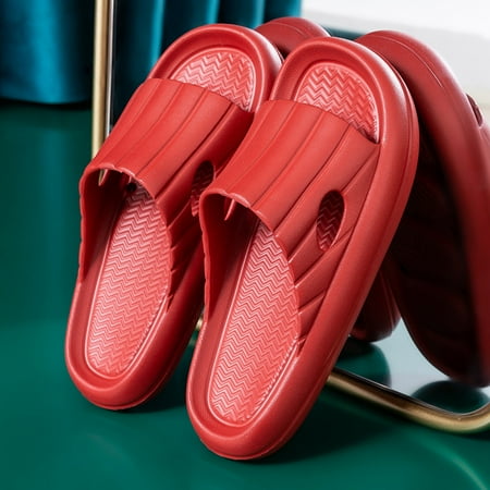 

Tangnade Slippers for Women on Sale Unisex Soft Indoor Home Thick Soled Mute Couple Non Slip Pillows Slippers