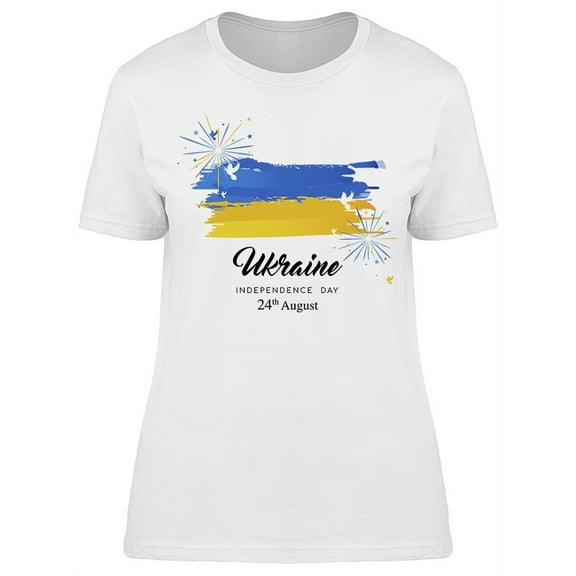 Ukraine Fireworks  T-Shirt Women -Image by Shutterstock, Female XX-Large