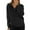 Black, variant on Women's Sweater Coat Casual Long Sleeve Knit Cardigan with Ribbed Texture Zip up Open Front Loose Fit Fall Winter Fashion Outerwear Cold Sweater Womens Button Front Sweater Long Girls Winter