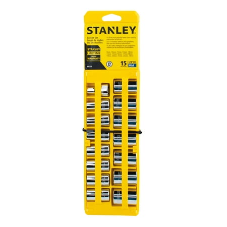 STANLEY 89-339 - 15-Piece 1/2'' Socket Set