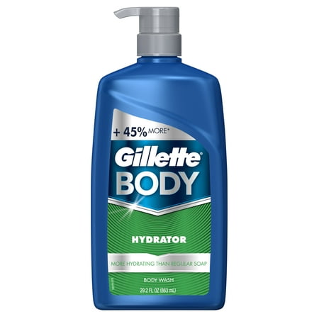 Gillette Hydrator Body Wash, 29.2 fl oz (Best Men's Body Wash For Dry Skin)