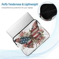 thumbnail image 5 of Quilted Laptop Sleeve for 13-16 Inch Laptops Protective Laptop Case Cover Lightweight Travel & Office Essentials Butterfly with Flag Pattern, 5 of 8