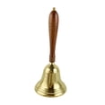 thumbnail image 2 of Campana de mano de latón, campana decorativa, mango de madera, campana para cena, campana para almuerzo, decoración 112 cm x 26 cm, 2 of 9