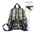 thumbnail image 5 of FORMRS School Backpack with Front Zippered Pocket 12" Student Travel Daypack, Green Floral, 5 of 6