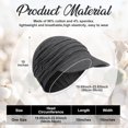 thumbnail image 2 of 4 Pcs Soft Chemo Cancer Hats for Women Breathable Bamboo Baseball Cap Slouch Viscose Hat for Hair Loss Cancer Headwear, 2 of 5