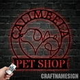 thumbnail image 2 of Craftnamesign Custom Pet Shop Metal Wall Art LED Light, Pet Shop Sign, Pet Shop Decor, 2 of 5