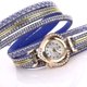 thumbnail image 3 of Reloj de pulsera de cuarzo con decoración de aleación y borlas para mujer de Duoya (azul real), 3 of 3