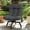 Grey Rattan Grey Cushion, variant on Walsunny Outdoor Patio Wicker Swivel Chair,360°Rotation Patio Lounge Chair for Living Room Porch Balcony Backyard,Nature Rattan/Beige Cushion