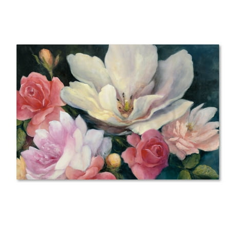 Photographic Fantasy Art - Trademark Fine Art 'Flemish Fantasy Rose Crop' Canvas Art by Julia Purinton