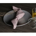 thumbnail image 6 of Native Fab Chambray Table Dinner Cloth Napkin Reusable Cotton 17"x17" Set of 4 - Burgundy Wine, 6 of 6